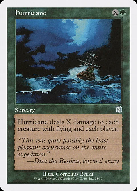 Hurricane, card 28 from Deckmasters