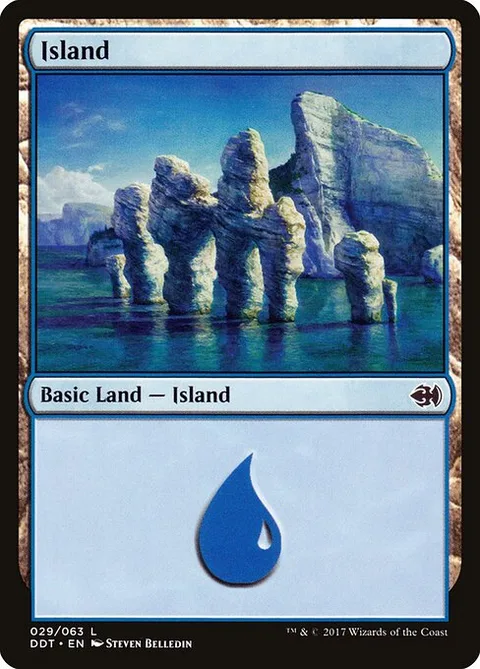Island, card 29 from Duel Decks: Merfolk vs. Goblins