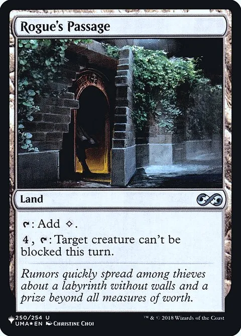 Rogue's Passage, card UMA-250 from The List