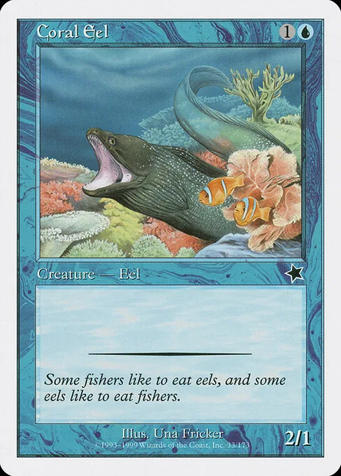 Coral Eel, card 33 from Starter 1999