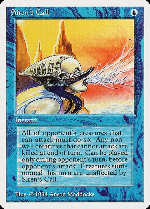Siren's Call, card 80 from Summer Magic / Edgar
