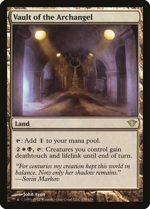 Vault of the Archangel, card 158 from Dark Ascension