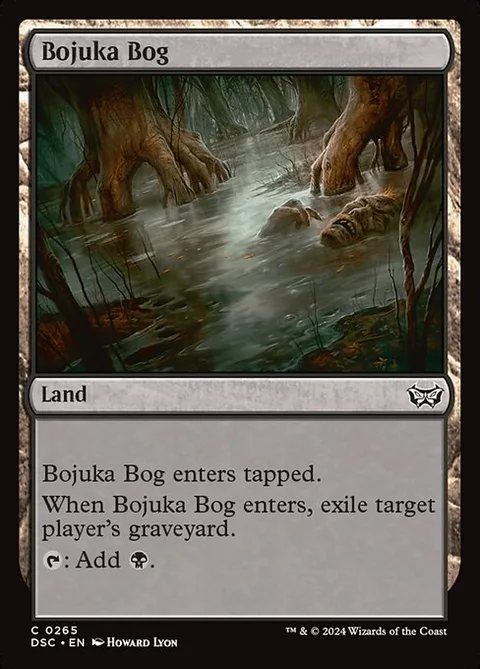 Bojuka Bog, card 265 from Duskmourn: House of Horror Commander