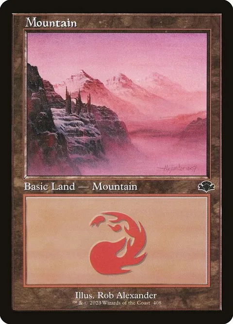 Mountain, carte 408 de Dominaria Remastered