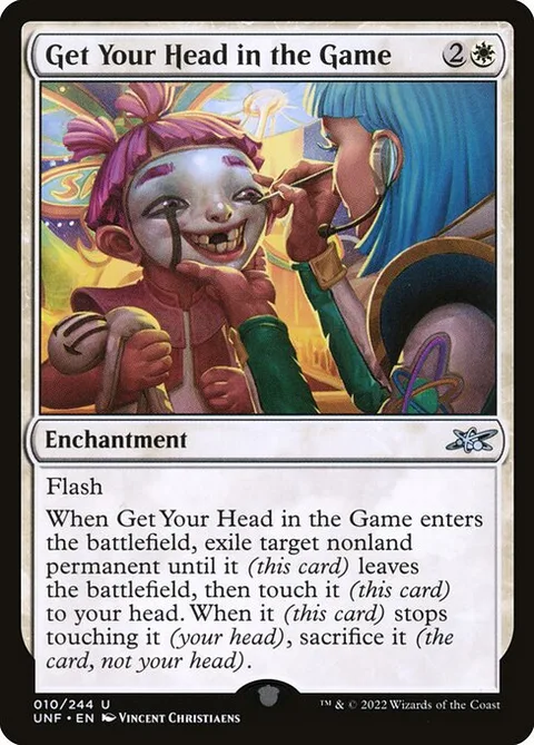 Get Your Head in the Game, card 10 from Unfinity