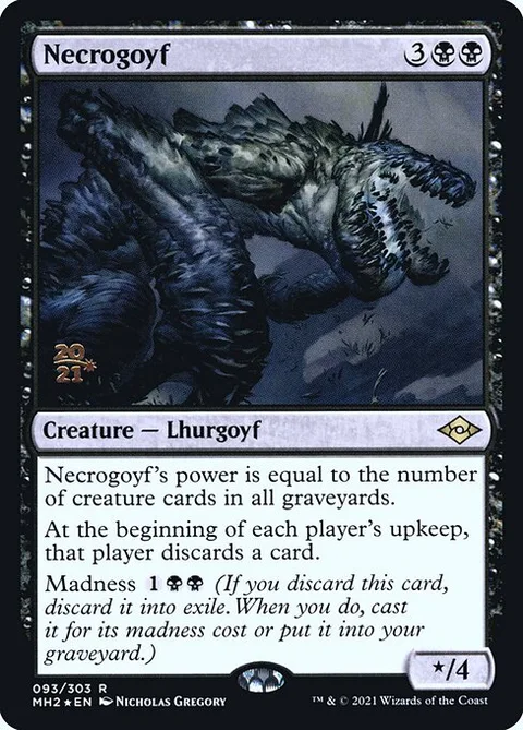 Necrogoyf, carte 93s de Modern Horizons 2 Promos