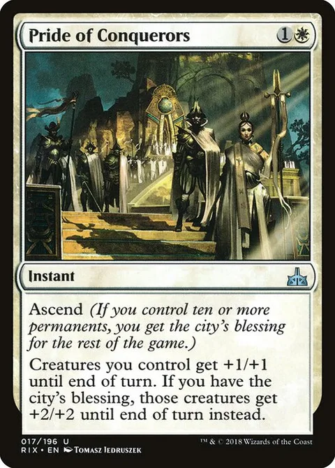 Pride of Conquerors, card 17 from Rivals of Ixalan