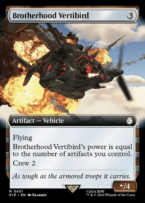 Brotherhood Vertibird, carte 431 de Fallout