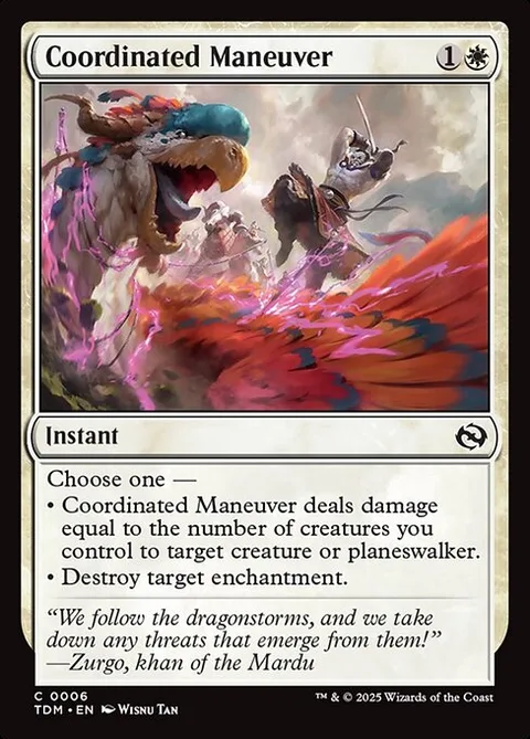 Coordinated Maneuver, carte 6 de Tarkir: Dragonstorm