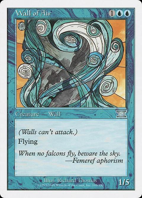 Wall of Air, carte 105 de Classic Sixth Edition