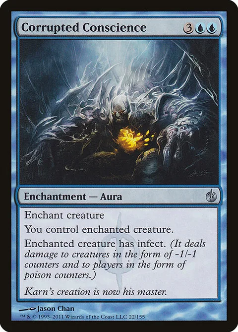 Corrupted Conscience, card 22 from Mirrodin Besieged