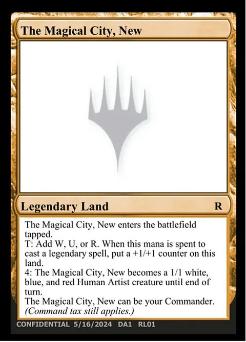 The Magical City, New, card RL01b from Unknown Event