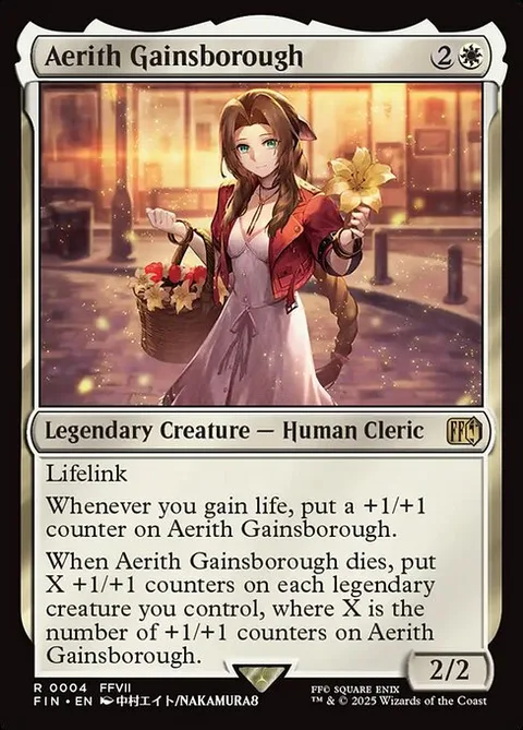 Aerith Gainsborough, card 4 from Final Fantasy