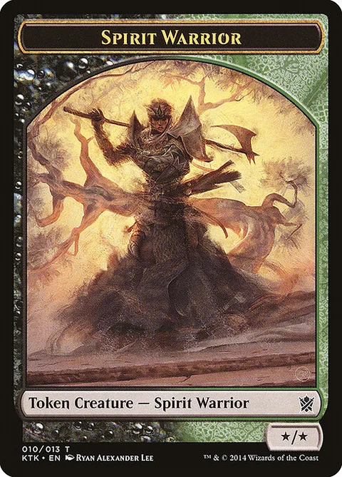 Spirit Warrior, carte 10 de Khans of Tarkir Tokens