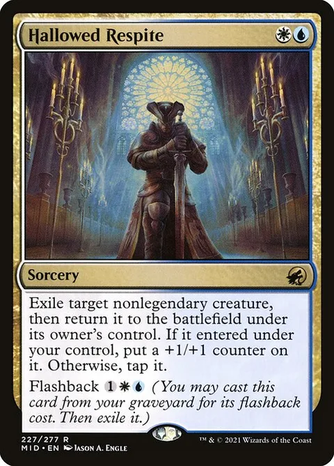 Hallowed Respite, card 227 from Innistrad: Midnight Hunt