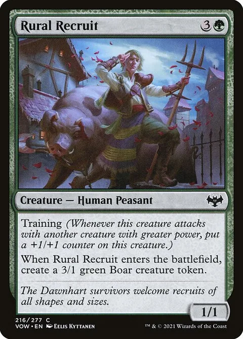Rural Recruit, carte 216 de Innistrad: Crimson Vow
