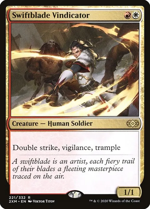 Swiftblade Vindicator, card 221 from Double Masters