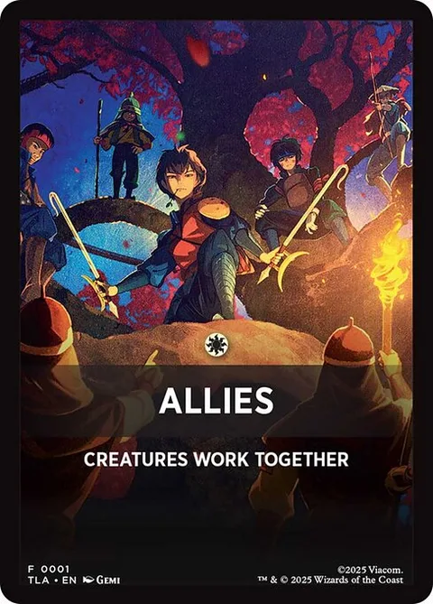Allies, card 1 from Avatar: The Last Airbender Beginner Box Front Cards