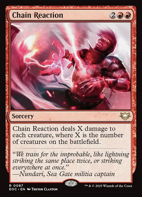 Chain Reaction, carte 87 de Edge of Eternities Commander