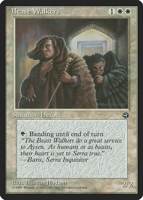 Beast Walkers, card 6 from Homelands
