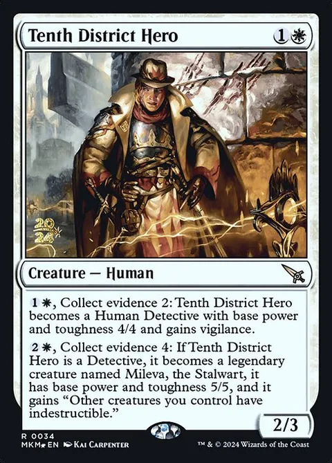 Tenth District Hero, card 34s from Murders at Karlov Manor Promos