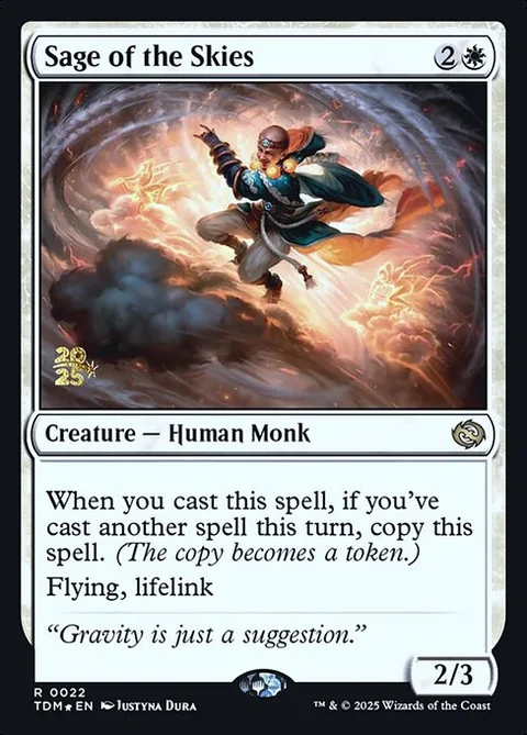 Sage of the Skies, card 22s from Tarkir: Dragonstorm Promos