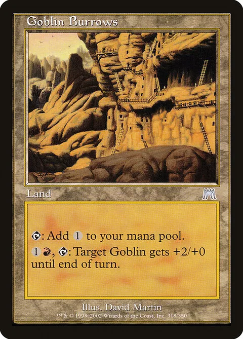 Goblin Burrows, carte 318 de Onslaught