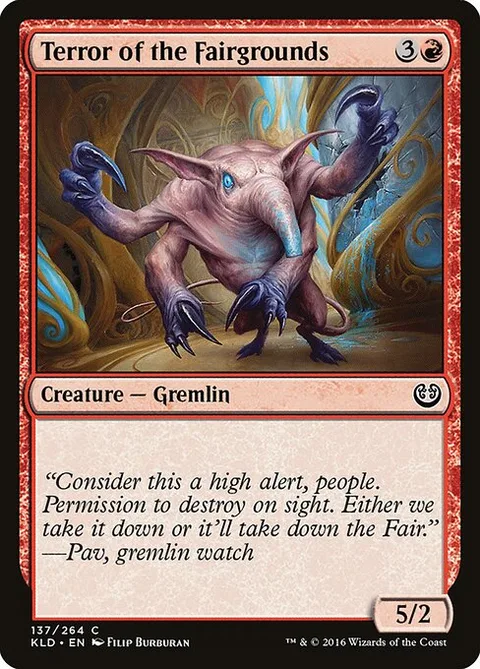 Terror of the Fairgrounds, carte 137 de Kaladesh