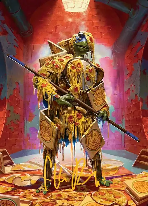 Commander's Plate // Commander's Plate, card 50 from Teenage Mutant Ninja Turtles Art Series