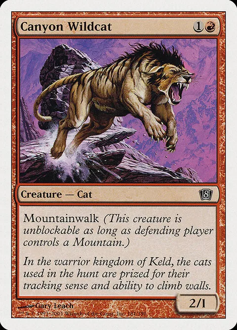 Canyon Wildcat, carte 181 de Eighth Edition