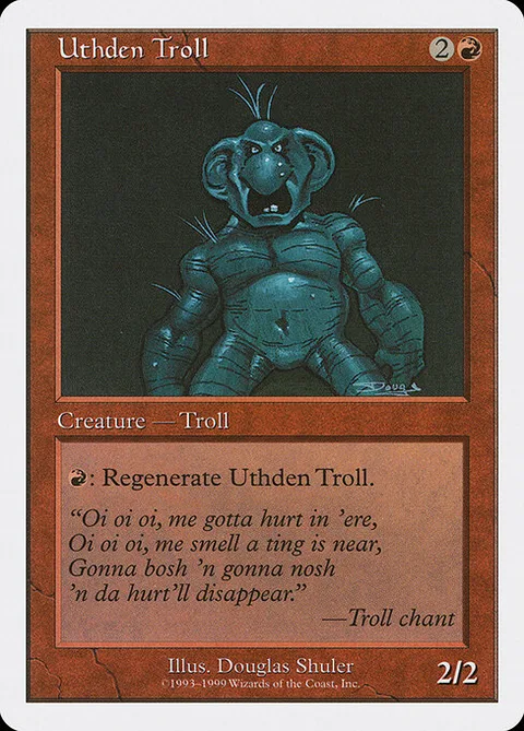 Uthden Troll, card 92 from Battle Royale Box Set