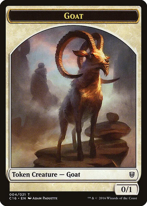 Goat, card 4 from Commander 2016 Tokens