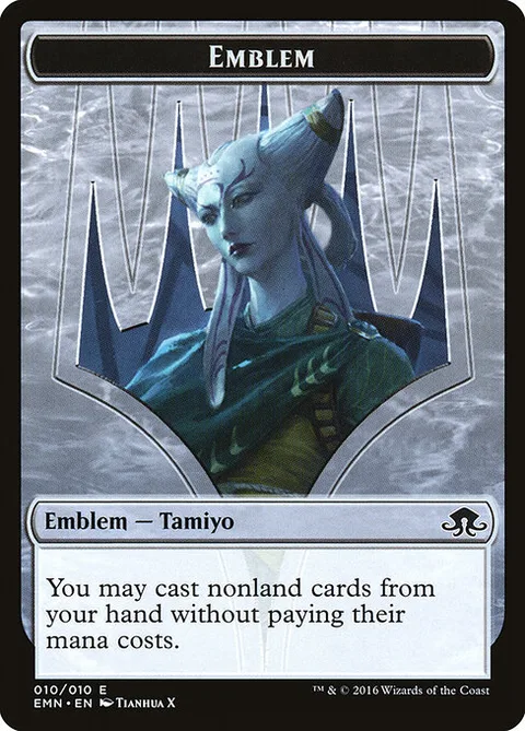 Tamiyo, Field Researcher Emblem, card 10 from Eldritch Moon Tokens