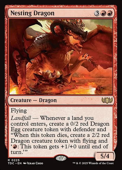 Nesting Dragon, card 225 from Tarkir: Dragonstorm Commander