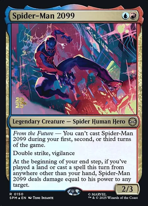 Spider-Man 2099, card 150s from Marvel's Spider-Man Promos