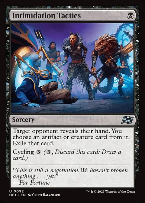 Intimidation Tactics, carte 92 de Aetherdrift