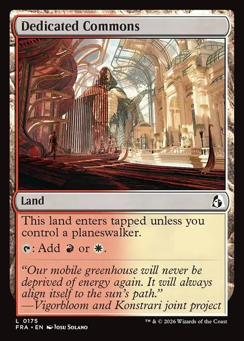Dedicated Commons, card 175 from Reality Fracture