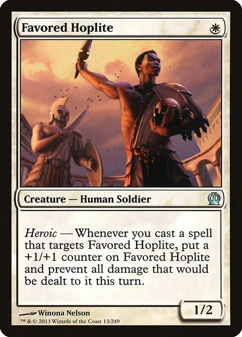 Favored Hoplite, carte 13 de Theros