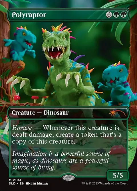 Polyraptor, card 2194 from Secret Lair Drop