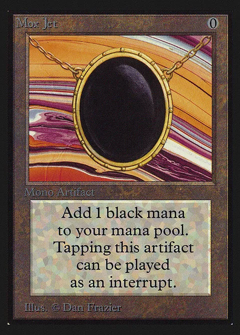 Mox Jet, card 263 from Intl. Collectors' Edition