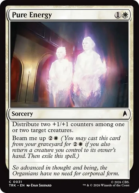 Pure Energy, card 31 from Star Trek