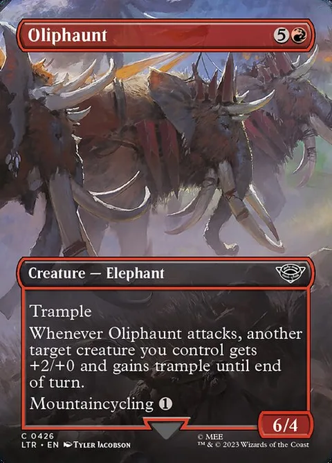 Oliphaunt, carte 426 de The Lord of the Rings: Tales of Middle-earth