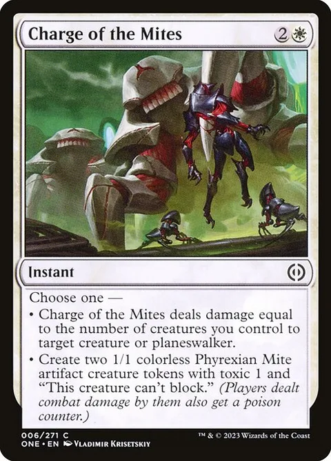 Charge of the Mites, carte 6 de Phyrexia: All Will Be One