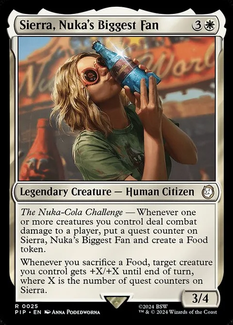 Sierra, Nuka's Biggest Fan, carte 25 de Fallout