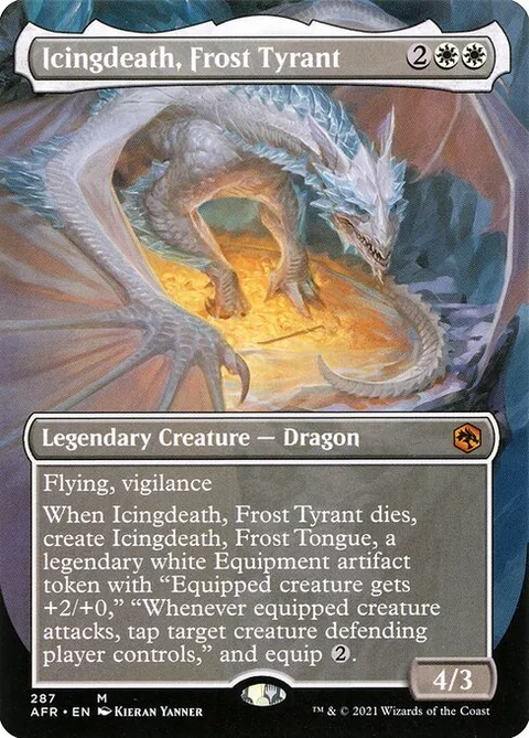 Icingdeath, Frost Tyrant, carte 287 de Adventures in the Forgotten Realms