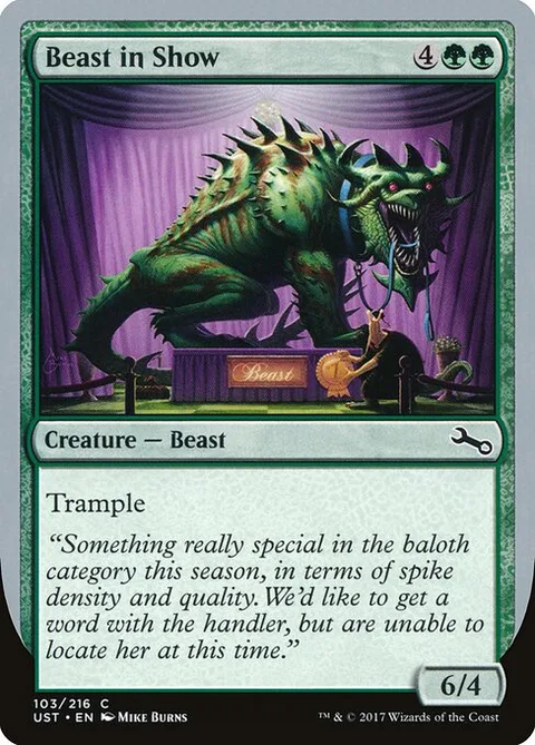 Beast in Show, card 103c from Unstable