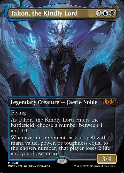 Talion, the Kindly Lord, carte 301 de Wilds of Eldraine