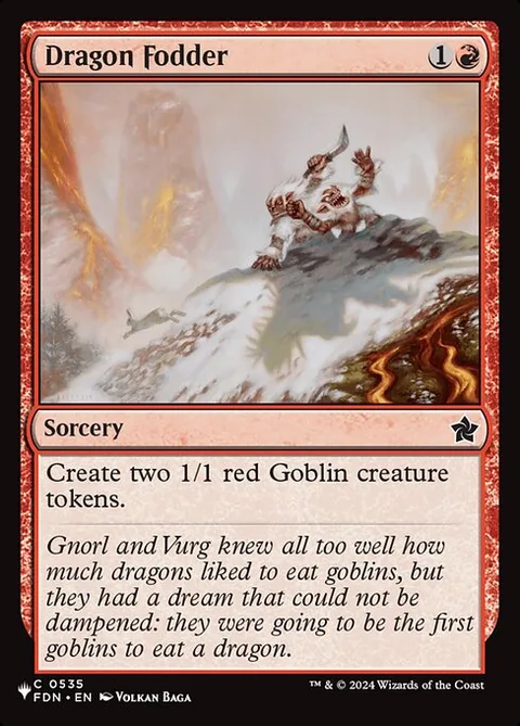 Dragon Fodder, carte FDN-535 de The List