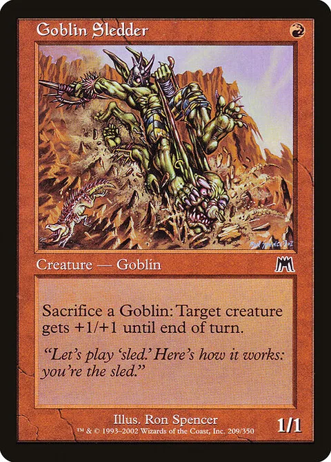 Goblin Sledder, carte 209 de Onslaught