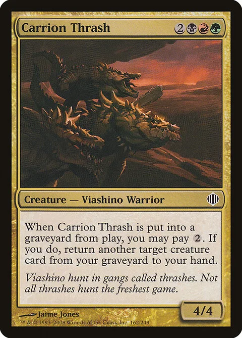 Carrion Thrash, card 162 from Shards of Alara